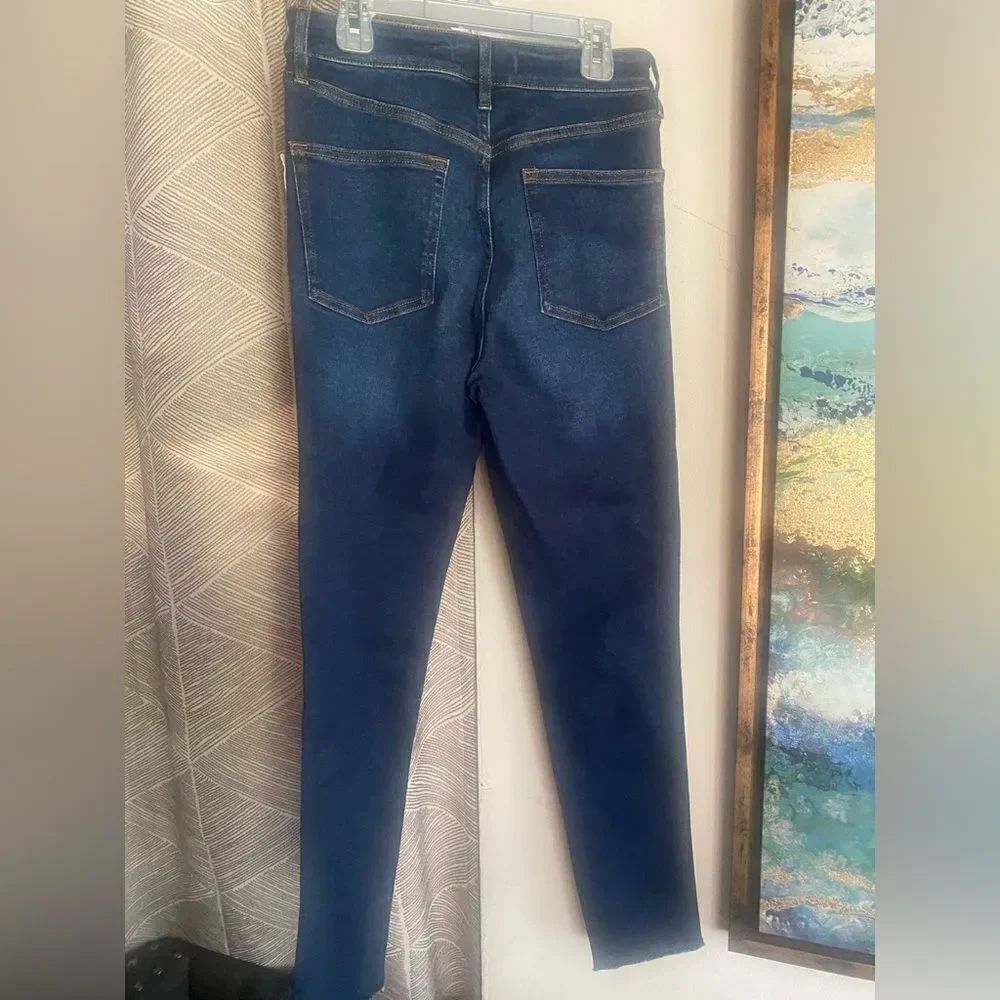 Free People Jeans Womens Size 29 Blue Denim Skiny Leg High Rise NWT - Picture 7 of 16